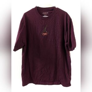 Nike Large Flight Heritage Tee Shirt Jumpan Gold Chain DH3610-610